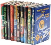 Ten volumes from the "Fredric Brown in the Detective Pulps" series