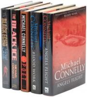 Five titles by Michael Connelly, three of them signed