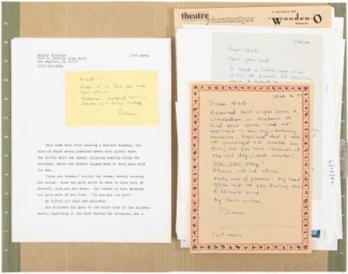 Correspondence file between Dennis Etchinson and Lord John Press proprietor, Herb Yellin