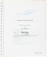 "Something Wicked This Way Comes." Second Draft Screenplay - Seven copies, each signed by Bradbury
