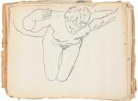 Approximately one hundred original sketches of nude women