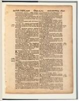 A Testament of Faith: A leaf from a copy of the first American Bible...