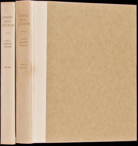 Two Robert Louis Stevenson volumes privately printed for Francis Peabody by the Bibliophile Society