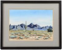 Desert Scene with Cactus