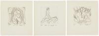 Collection of nineteen erotic etchings by Clifton Karhu