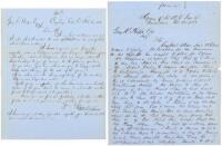 2 letters about California Gold Rush emigrants bound for Oregon, 1850
