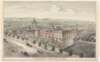 An Original Lithograph of the College of Notre Dame - San Jose