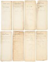 Eighteen manuscript documents relating to Fort Smith, Montana Territory, including Tri-Monthly Reports, Post Returns, Rosters, lists of stores, etc.