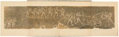 Frijoles Canyon Pictographs. Recorded in woodcuts and hand printed by Gustave Baumann