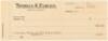 Seven unused check from the Private Account of Thomas A. Edison