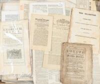 Large lot of ephemera from the collection of Calvin Otto, Mostly newspapers