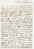 Clementina, Jacobite "Queen" of England, Scotland and Ireland, rare letter from Italian exile, 1733