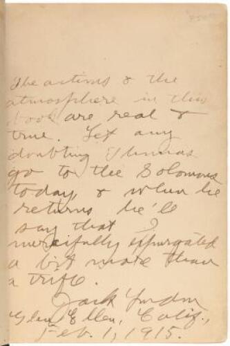 Adventure - inscribed to an un-named recipient