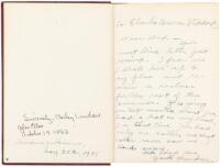 War of the Classes - inscribed to Charles Warren Stoddard