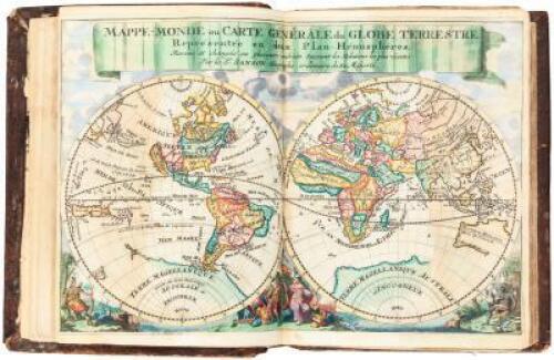 Description de tout L'Univers en plusieurs cartes, & en divers traitez de Geographie et d'Histoire... par Mrs Sanson Pere & Fils