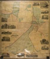 Map of the city of Worcester, Mass... from actual surveys under the direction of P. Ball, C.E.