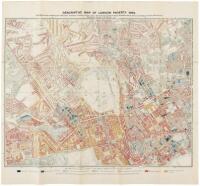 Descriptive Map of London Poverty 1889 [in set with] Map Shewing Degrees of Poverty in London in areas with about 30,000 Inhabitants in each, Compiled from Information Collected in 1889-1890