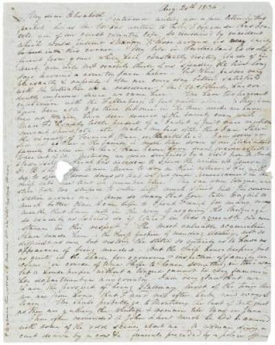 1836 letter from Switzerland by the renowned American geographer, Rev. William C. Woodbridge