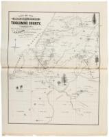 Map of the Principal Quartz and Gravel Mines in Tuolumne County, California. Taken from Government Surveys and Mining Records. By J.P. Dart, Mining Engineer. Scale - One Mile to One Inch. Sonora, August, 1879