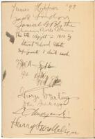Gold: A Forest Play - signed by Jack London and other Bohemian Club members