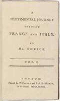 A Sentimental Journey Through France and Italy.