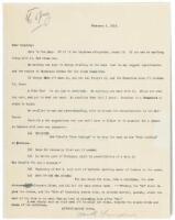 Original carbon typescript of “The Acorn Planter: A Forest Play,” with typed letter signed by London to Humphrey J. Stewart, who wrote the music for the production