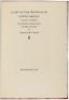 A List of the Writings of Lewis Carroll [Charles L. Dodgson] in the Library at Dormy House, Pine Valley, New Jersey. Collected by M. L. Parrish [with] A Supplementary List of the Writings of Lewis Carroll . . . - 2