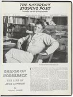 Sailor on Horseback: The Life of Jack London - bound volume of Saturday Evening Post serial publication, inscribed by Stone