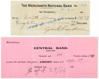 Check signed by Jack London