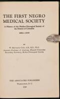 The First Negro Medical Society: A History of the Medico-Chirurgical Society of the District of Columbia, 1884-1939