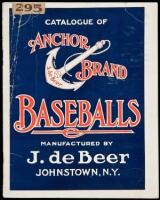 Catalogue of Anchor Brand Baseballs Manufactured by J. de Beer, Johnstown, N.Y. (wrapper title)