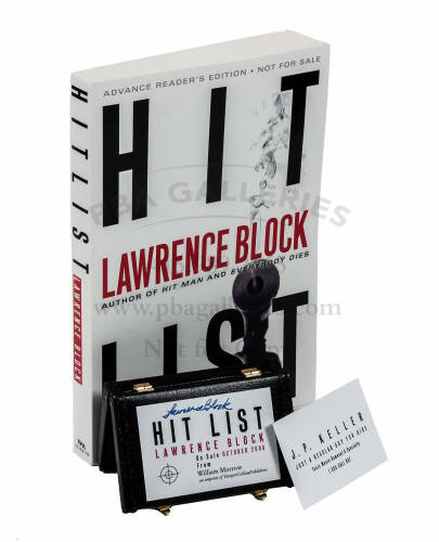 Nine Advance Reading Copies, Uncorrected Proofs of Lawrence Block novels - all but one signed