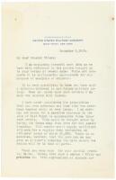 Letter from Douglas MacArthur, written as Superintendent of the United States Military Academy, to General James H. Wilson, regarding a suggestion by Wilson to increase the size of the Academy