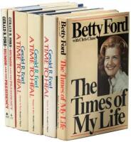 Six volumes by Gerald or Betty Ford, all with signatures