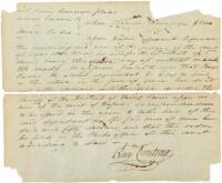 Manuscript judicial finding signed by Auguste Chouteau