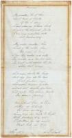 America - fair copy of the complete hymn, signed S.F. Smith