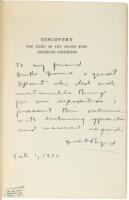 Discovery: The Story of the Second Byrd Antarctic Expedition - inscribed to a member of the expedition