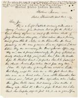 Six letters from Henry B. Carrington to his son James Carrington