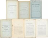 Seven offprints, pamphlets, or booklets about mining and mineral refining by Thomas Egleston