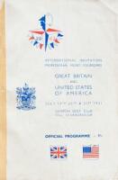 International Invitation Professional Mixed Foursomes: Great Britain and United States of America, July 19th 20th & 21st 1951, Ganton Golf Club near Scarborough, Official Programme