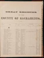 Great Register of the County of Sacramento