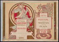 Fifth Annual Festival of Mountain and Plain; and State Fair
