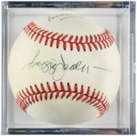 Twenty baseballs signed by members of the American League