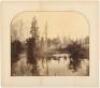 River View, Down River, Yosemite - mammoth plate photograph signed by Carleton Watkins