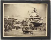 Original photograph of the launching of the steamer "Fort Sutter" at Hunter's Point in San Francisco