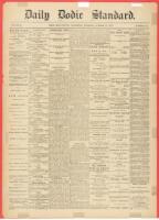 Two issues of the "Daily Bodie Standard" newspaper