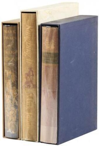 Three volumes by Mark Twain published by Limited Editions Club