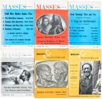 6 complete issues of the Communist periodical, Masses and Mainstream, with Charles White contributions, 1950-1955