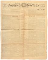 The Coming Nation [newspaper], Published Weekly by The Ruskin Commonwealth, Duke, Ware County, Georgia