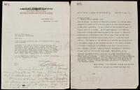 Autograph Note initialed by William Randolph Hearst, regarding a proposed meeting of a publisher of one of his newspapers with President Franklin D. Roosevelt